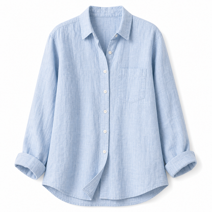 ⏰Clearance Sale⚡Women's Lightweight & Breathable Linen Shirt (Short-Sleeve / Long-Sleeve)