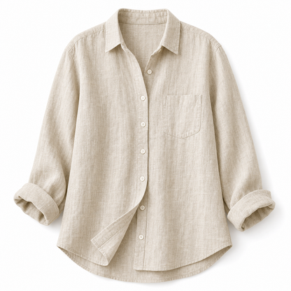 ⏰Clearance Sale⚡Women's Lightweight & Breathable Linen Shirt (Short-Sleeve / Long-Sleeve)