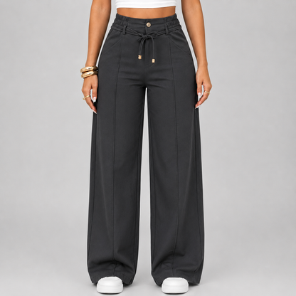 ⚡New Summer Drawstring High Waist Wide Leg Pants