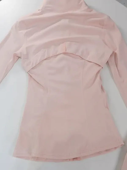 Yoga suit gold zipper version women's yoga jacket