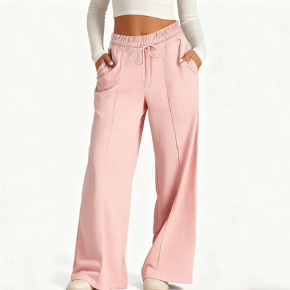 Women's Wide Leg Sweatpants Casual Loose Solid Color Pants