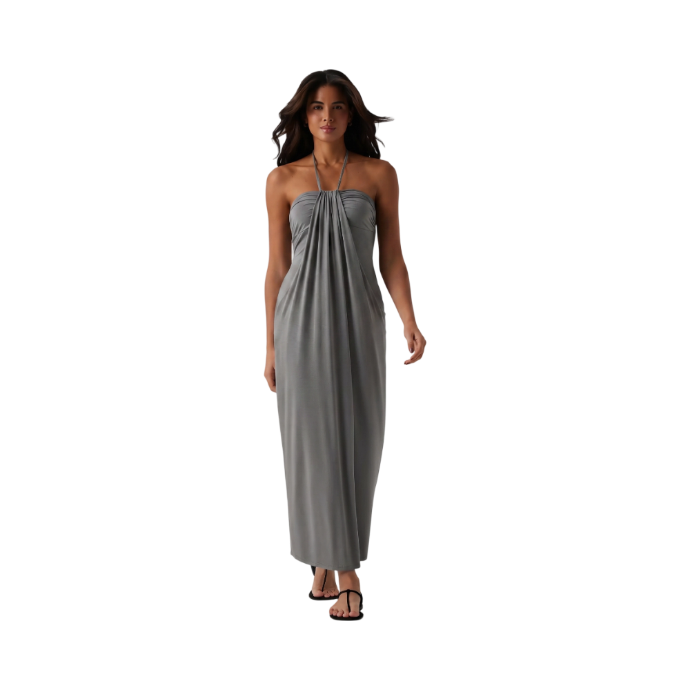 ❤️DEALS FOR YOU-Women's Halter Tie Back Maxi Dress