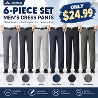 Gray + Dark Gray + Khaki + Navy Blue+Black+Olive Green