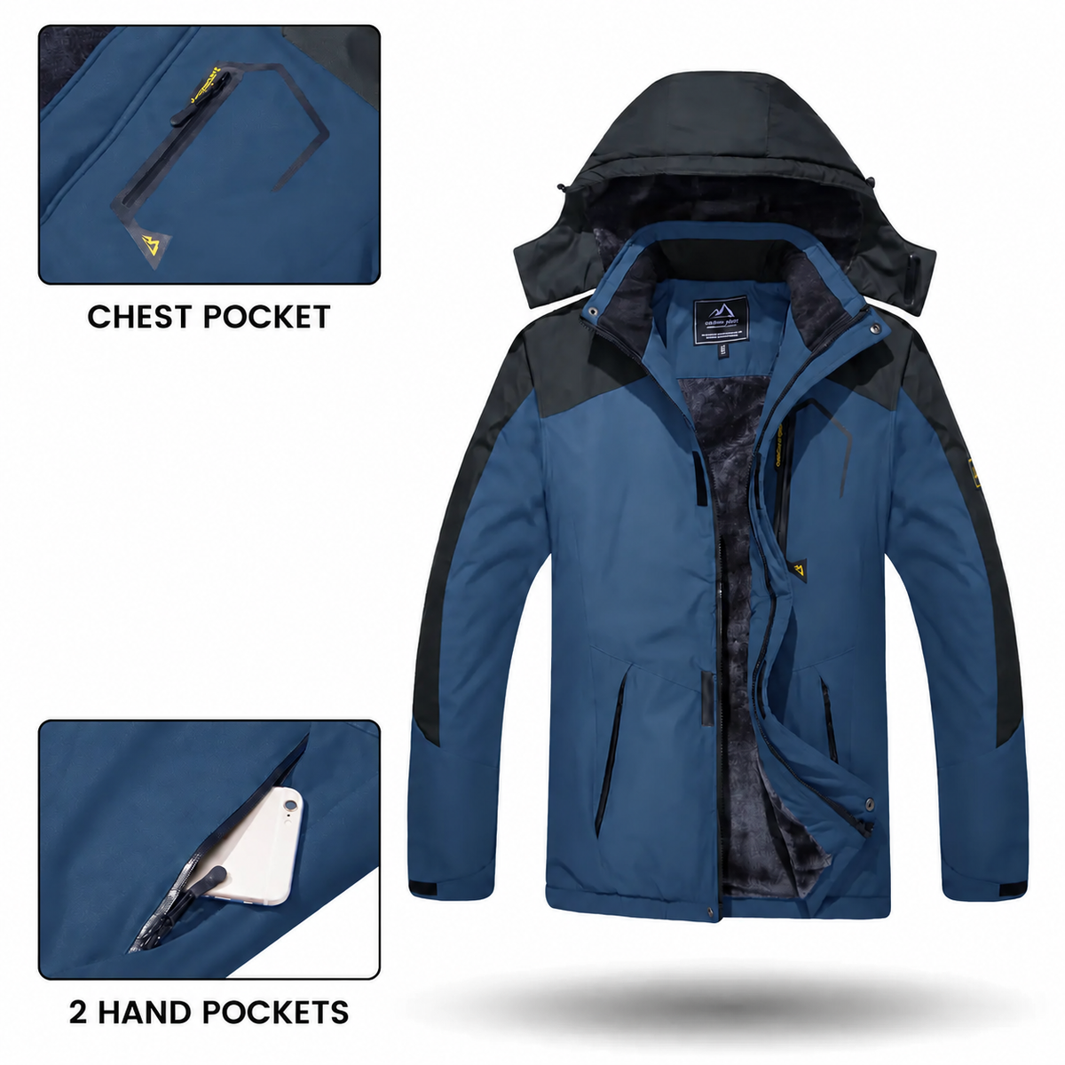 🔥 BESTSELLER | 6PCS $25.99 | Men's Fleece-Lined Outdoor Jacket