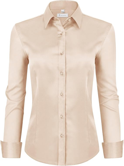 Womens Classic-Fit Dress Shirts