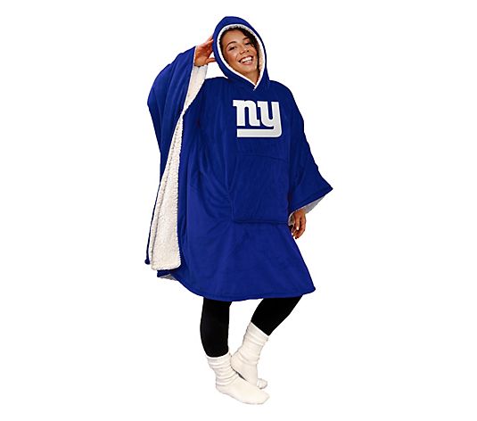 Final Clearance - 60" x 80" Wearable Hooded Blanket with Logo Patch