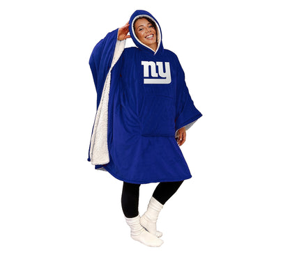 Final Clearance - 60" x 80" Wearable Hooded Blanket with Logo Patch