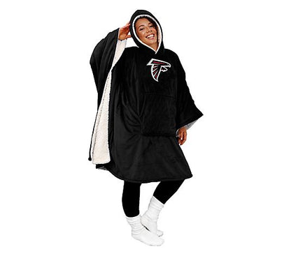 Final Clearance - 60" x 80" Wearable Hooded Blanket with Logo Patch