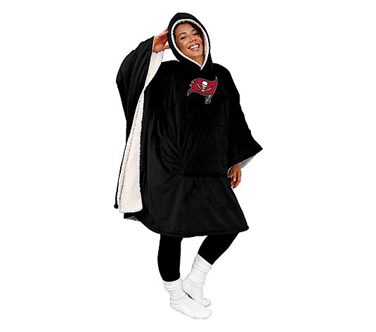 Final Clearance - 60" x 80" Wearable Hooded Blanket with Logo Patch