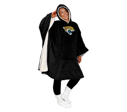 Final Clearance - 60" x 80" Wearable Hooded Blanket with Logo Patch