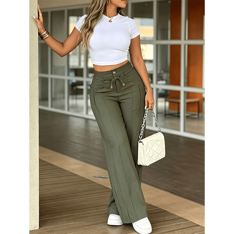 🔥 Today's Hot Deal! Women's High-Waisted Straight-Leg Pants – Flattering Fit & Everyday Comfort
