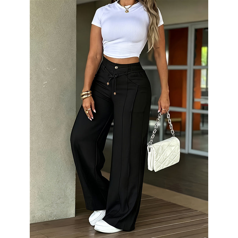 🔥 Today's Hot Deal! Women's High-Waisted Straight-Leg Pants – Flattering Fit & Everyday Comfort