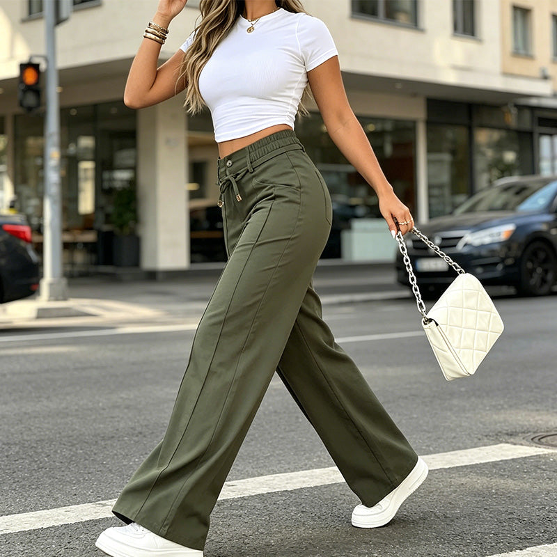 🔥 Today's Hot Deal! Women's High-Waisted Straight-Leg Pants – Flattering Fit & Everyday Comfort