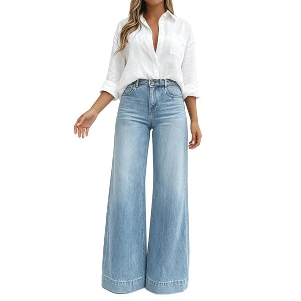 ✨ Leg-Lengthening Wide-Leg Jeans
